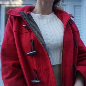 Big Red Old Navy coat